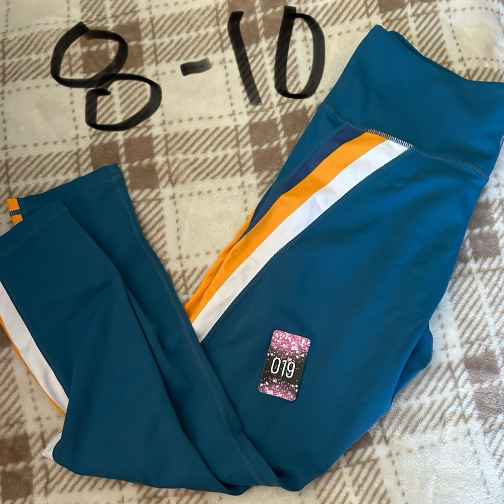 ZYIA Teal and Orange Women's Leggings